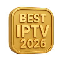 Gold badge reading Best IPTV 2026, promoting Royal Eagle IPTV Premium Subscription